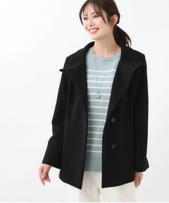 Reflect / リフレクト その他アウター | 【衿が顔に当たらない◎】スタンドネックミドルコート