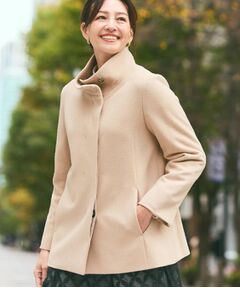 Reflect / リフレクト その他アウター | 【衿が顔に当たらない◎】スタンドネックミドルコート