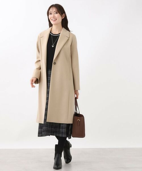 Reflect / リフレクト その他アウター | 【選べる6色】テーラードカラーロングウール混コート | 詳細17