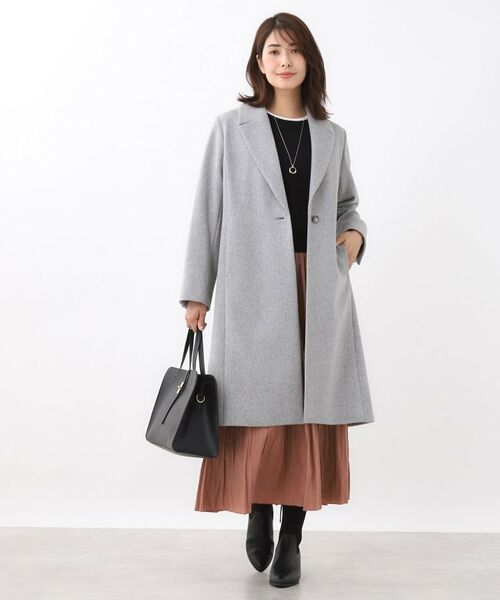 Reflect / リフレクト その他アウター | 【選べる6色】テーラードカラーロングウール混コート | 詳細8