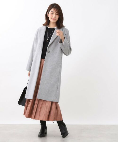 Reflect / リフレクト その他アウター | 【選べる6色】テーラードカラーロングウール混コート | 詳細9