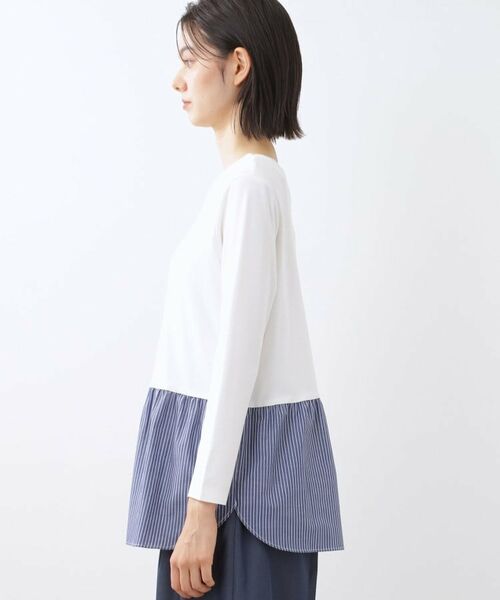 Reflect / リフレクト カットソー | 【重ね着でも一枚着でも◎】ドッキングジャージトップス | 詳細11