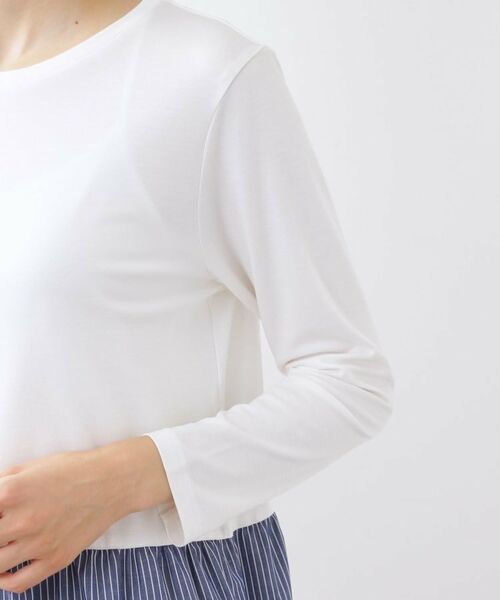 Reflect / リフレクト カットソー | 【重ね着でも一枚着でも◎】ドッキングジャージトップス | 詳細14