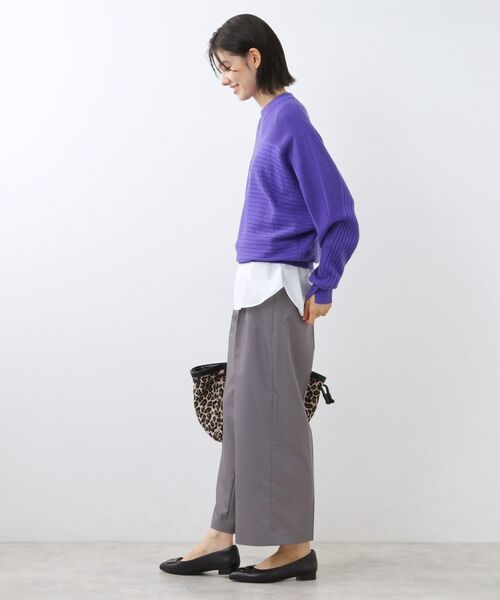 Reflect / リフレクト カットソー | 【重ね着でも一枚着でも◎】ドッキングジャージトップス | 詳細3