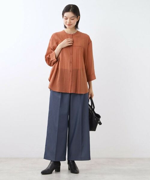 Reflect / リフレクト パンツ | 【キレイめもカジュアルスタイルも◎】ストレートワイドシルエットパンツ | 詳細10