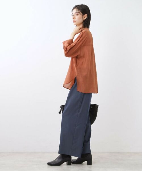 Reflect / リフレクト パンツ | 【キレイめもカジュアルスタイルも◎】ストレートワイドシルエットパンツ | 詳細11