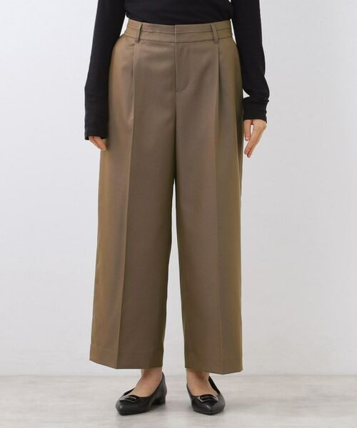 Reflect / リフレクト パンツ | 【キレイめもカジュアルスタイルも◎】ストレートワイドシルエットパンツ | 詳細14