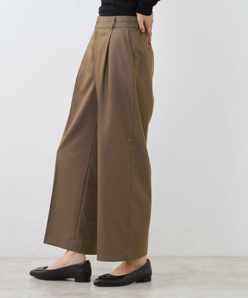 Reflect / リフレクト パンツ | 【キレイめもカジュアルスタイルも◎】ストレートワイドシルエットパンツ | 詳細3