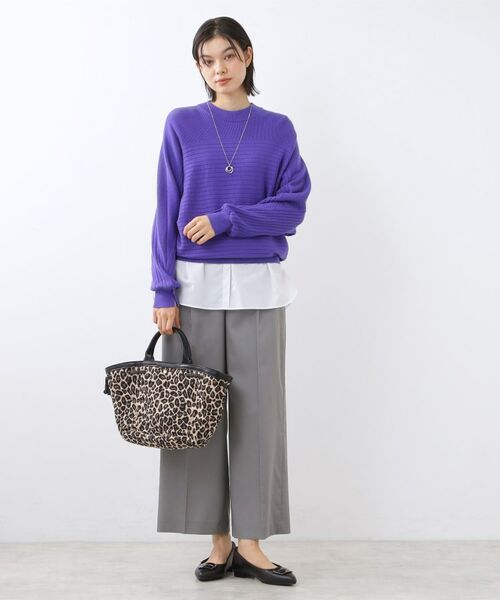 Reflect / リフレクト パンツ | 【キレイめもカジュアルスタイルも◎】ストレートワイドシルエットパンツ | 詳細5