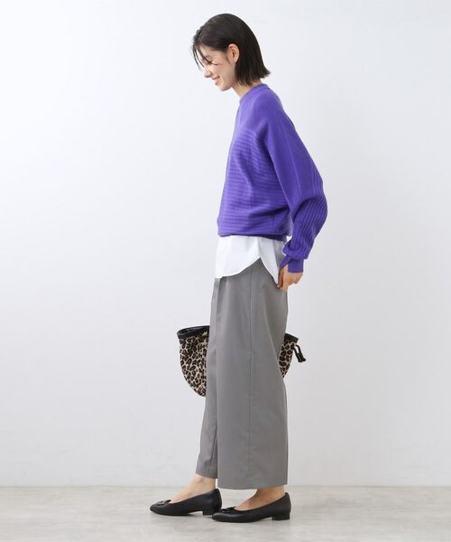 Reflect / リフレクト パンツ | 【キレイめもカジュアルスタイルも◎】ストレートワイドシルエットパンツ | 詳細6