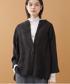 Reflect / リフレクト シャツ・ブラウス | 【重ね着でも一枚着でも◎】バンドカラーオーバーサイズシャツブラウス