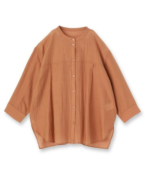 Reflect / リフレクト シャツ・ブラウス | 【重ね着でも一枚着でも◎】バンドカラーオーバーサイズシャツブラウス | 詳細13