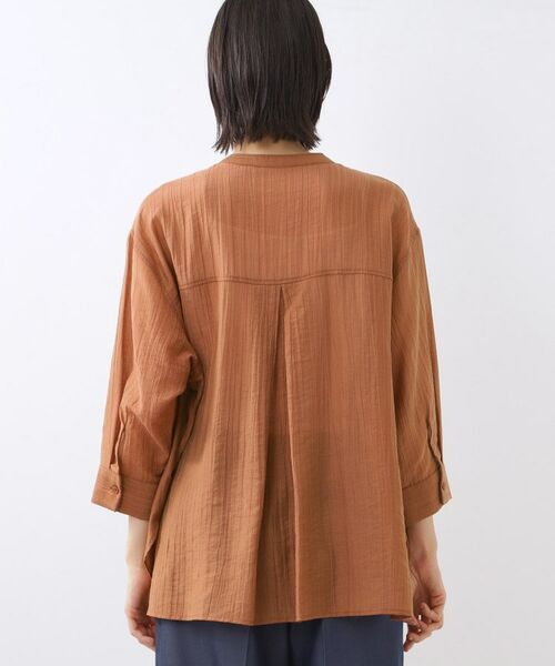 Reflect / リフレクト シャツ・ブラウス | 【重ね着でも一枚着でも◎】バンドカラーオーバーサイズシャツブラウス | 詳細16