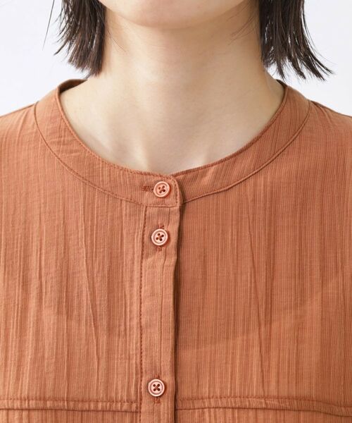 Reflect / リフレクト シャツ・ブラウス | 【重ね着でも一枚着でも◎】バンドカラーオーバーサイズシャツブラウス | 詳細17