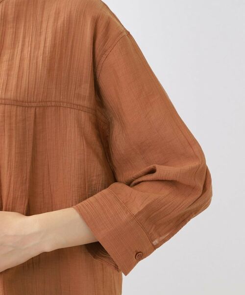 Reflect / リフレクト シャツ・ブラウス | 【重ね着でも一枚着でも◎】バンドカラーオーバーサイズシャツブラウス | 詳細18