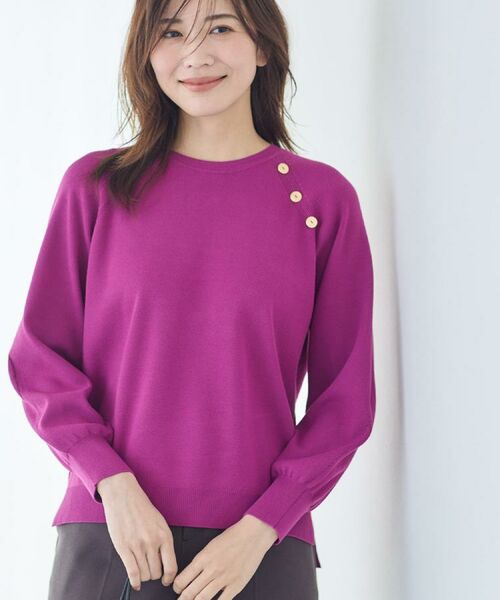 Reflect / リフレクト ニット・セーター | 【ゆったり着られる◎】ラグランスリーブニット | 詳細9