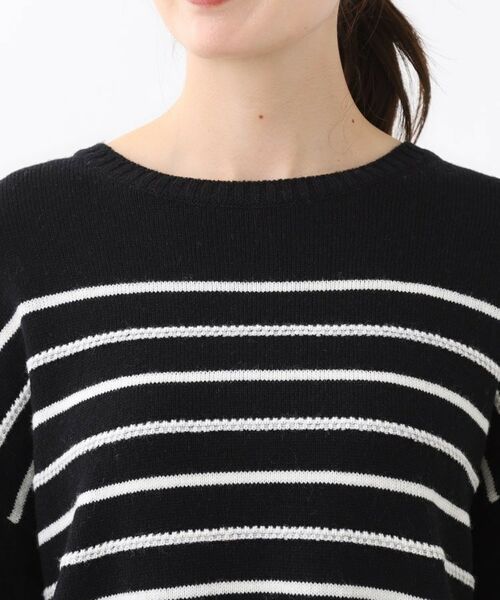 Reflect / リフレクト ニット・セーター | 【ゆったり着られる◎】ボートネックボーダーニット | 詳細30