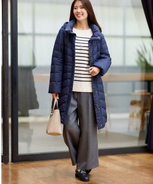 Reflect / リフレクト ニット・セーター | 【ゆったり着られる◎】ボートネックボーダーニット | 詳細9