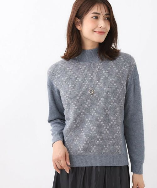 Reflect / リフレクト ニット・セーター | アーガイル柄ハイネックニット | 詳細11