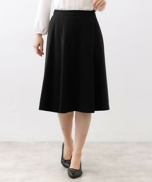 Reflect / リフレクト スカート | 【フォーマル/入卒/セットアップ可】フリュイドフレアスカート(ブラック(019))