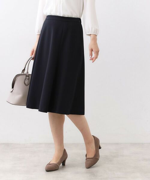Reflect / リフレクト スカート | 【フォーマル/入卒/セットアップ可】フリュイドフレアスカート(ネイビー(094))