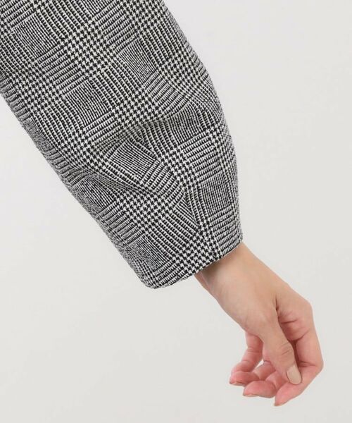 Reflect / リフレクト ノーカラージャケット | 【着映え◎／アームホールゆったり】グレンチェックジャコット | 詳細20