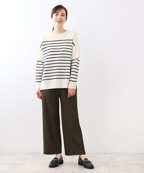 Reflect / リフレクト パンツ | 【ウエスト総ゴム】ワイドストレートパンツ | 詳細6