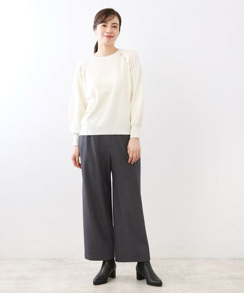 Reflect / リフレクト パンツ | 【ウエスト総ゴム】ワイドストレートパンツ | 詳細9