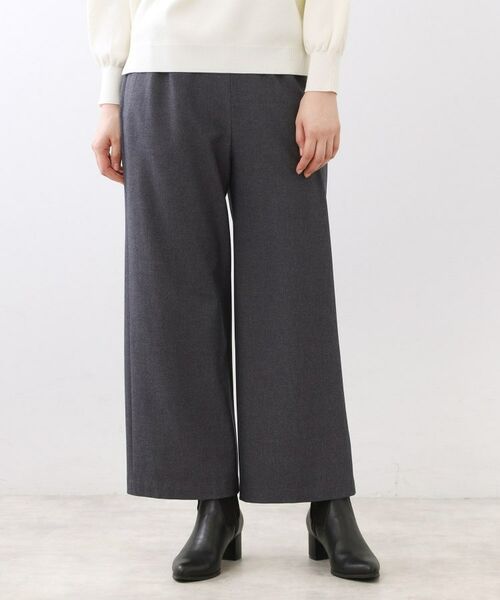 Reflect / リフレクト パンツ | 【ウエスト総ゴム】ワイドストレートパンツ(ネイビー(094))