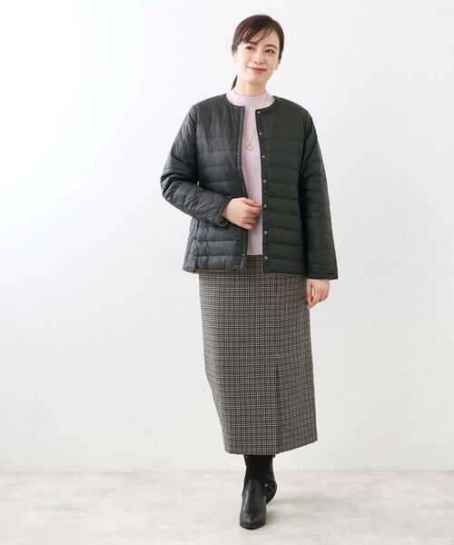 Reflect / リフレクト ダウンジャケット・ベスト | 【リバーシブルで着られる◎】ダイヤ柄キルトジャケット | 詳細2