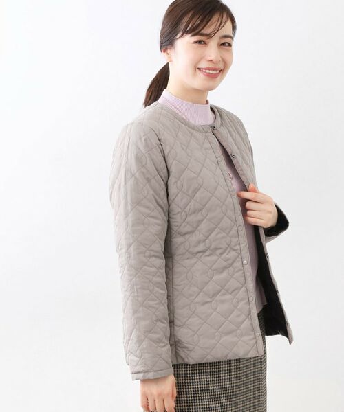 Reflect / リフレクト ダウンジャケット・ベスト | 【リバーシブルで着られる◎】ダイヤ柄キルトジャケット | 詳細5
