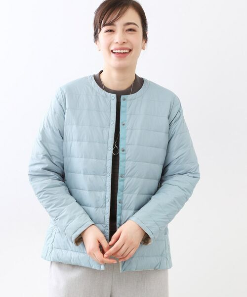 Reflect / リフレクト ダウンジャケット・ベスト | 【リバーシブルで着られる◎】ダイヤ柄キルトジャケット | 詳細7