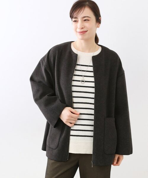 Reflect / リフレクト その他アウター | 【体型カバー／ゆったり着られる◎】リラクシーパイルコート | 詳細1