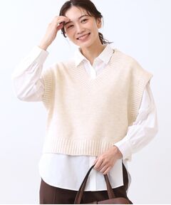 Reflect / リフレクト その他トップス | 【単品使い◎】ニットベスト＋シャツセット