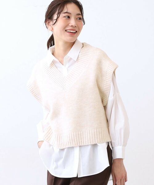 Reflect / リフレクト その他トップス | 【単品使い◎】ニットベスト+シャツセット | 詳細1