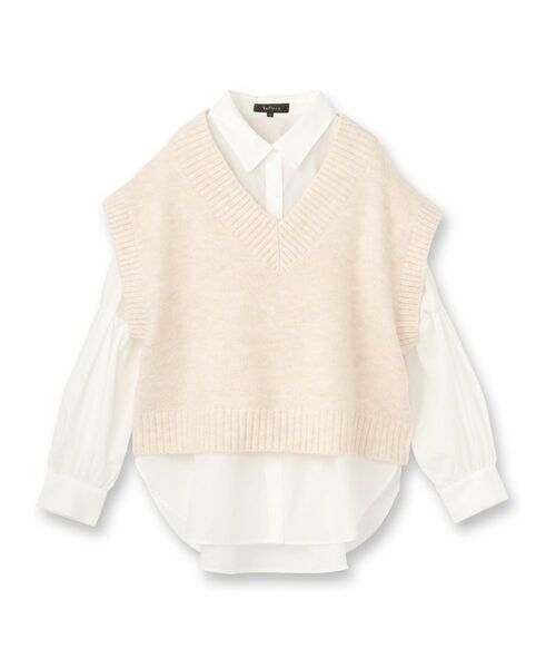 Reflect / リフレクト その他トップス | 【単品使い◎】ニットベスト+シャツセット | 詳細15