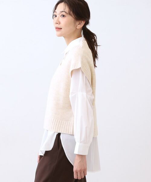 Reflect / リフレクト その他トップス | 【単品使い◎】ニットベスト+シャツセット | 詳細17