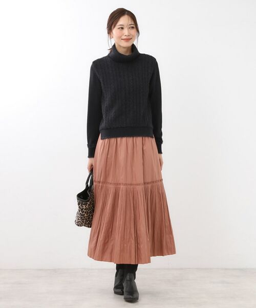 Reflect / リフレクト ニット・セーター | 【ほんのりラメ感◎】ふわふわフェザーヤーンハイネックニット | 詳細19