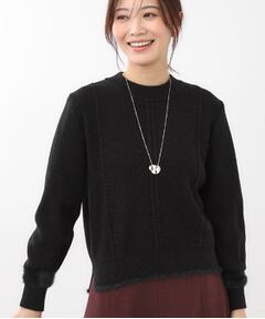 Reflect / リフレクト ニット・セーター | 【ほんのりラメ感◎】ケーブル柄ニット