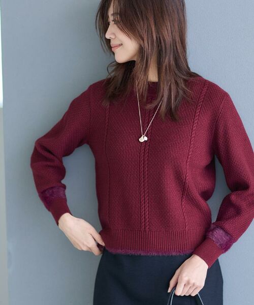 Reflect / リフレクト ニット・セーター | 【ほんのりラメ感◎】ケーブル柄ニット | 詳細2