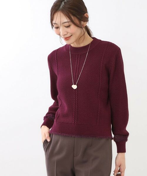 Reflect / リフレクト ニット・セーター | 【ほんのりラメ感◎】ケーブル柄ニット | 詳細20