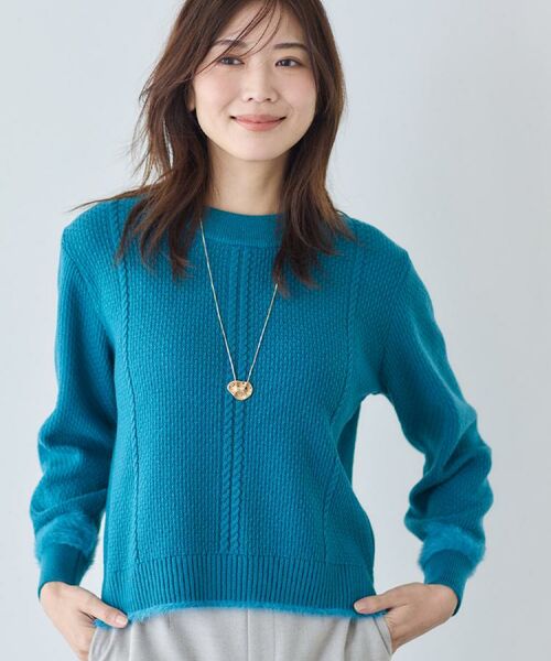 Reflect / リフレクト ニット・セーター | 【ほんのりラメ感◎】ケーブル柄ニット | 詳細4