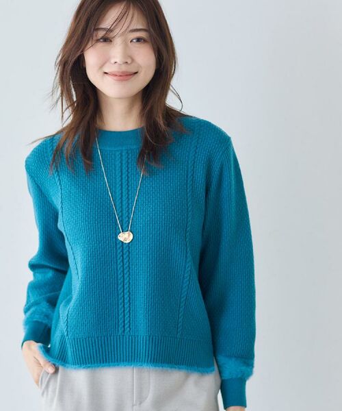 Reflect / リフレクト ニット・セーター | 【ほんのりラメ感◎】ケーブル柄ニット | 詳細5