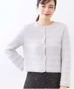 Reflect / リフレクト カーディガン・ボレロ | 【お食事会やお出かけに◎】ふんわりジャカード編みカーディガン
