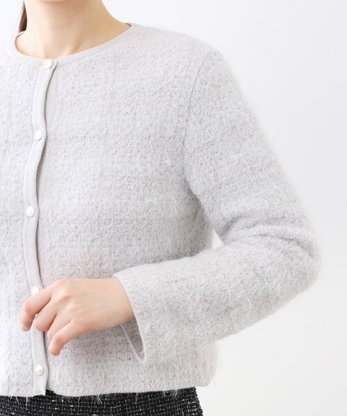 Reflect / リフレクト カーディガン・ボレロ | 【お食事会やお出かけに◎】ふんわりジャカード編みカーディガン | 詳細18
