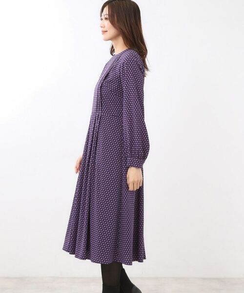 Reflect / リフレクト ロング・マキシ丈ワンピース | 【通勤にもお出かけにも◎】ジオメプリントクラシカルワンピース | 詳細28