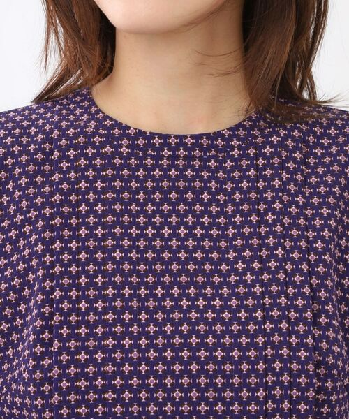 Reflect / リフレクト ロング・マキシ丈ワンピース | 【通勤にもお出かけにも◎】ジオメプリントクラシカルワンピース | 詳細30