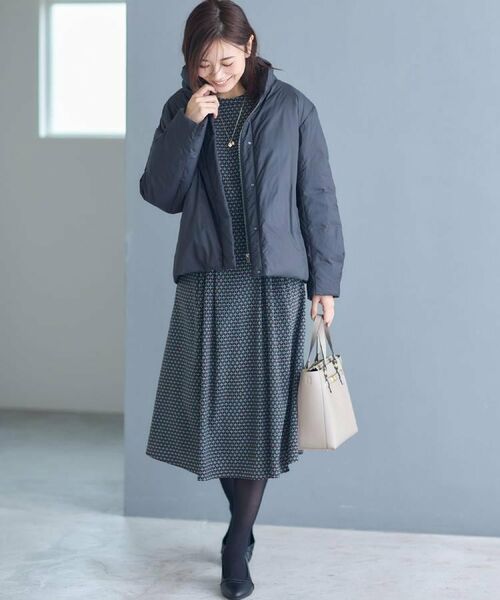 Reflect / リフレクト ロング・マキシ丈ワンピース | 【通勤にもお出かけにも◎】ジオメプリントクラシカルワンピース | 詳細6