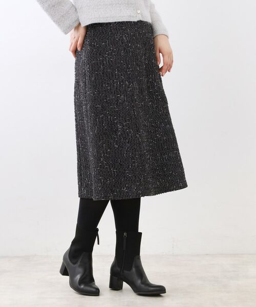 Reflect / リフレクト スカート | 【広がりすぎない/美シルエット◎】ツイードフレアスカート | 詳細3