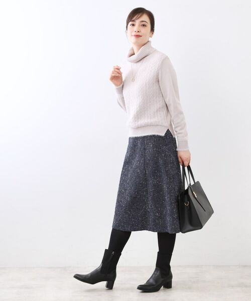 Reflect / リフレクト スカート | 【広がりすぎない/美シルエット◎】ツイードフレアスカート | 詳細5
